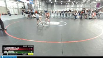 70 lbs Champ. Round 1 - Nox O`Brien, Wasatch Wrestling Club vs Mackenzie Dolan, Team Real Life Wrestling