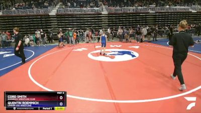 77 lbs Cons. Round 1 - Cord Smith, Glenrock Wrestling Club vs Quentin Roemmich, Lander USA Wrestling