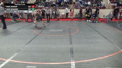 145_B lbs Quarterfinal - Paul Schaaf, Tulpehocken vs Jake Gleason, Shippensburg