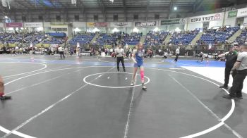 109 lbs Semifinal - Evony Orellana, Gunnison Middle School vs Azure Jacobs, Heaton Middle School