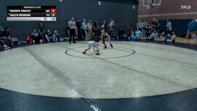 61 lbs Semifinal - Dalyn Morgan, Small Town Grims vs Maddix Ensley, Homedale Wrestling Club