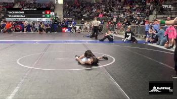 46 lbs Cons. Round 3 - Jace Brown, Gray County vs Elijah Dugan, Kansas YG