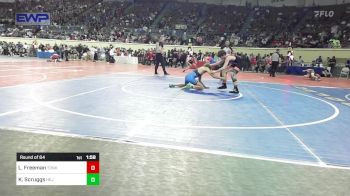 123 lbs Round Of 64 - Liam Freeman, Tonkawa vs Kason Scruggs, Hennessey Eagles Jr High