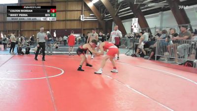 105 lbs Semifinal - Colton Riordan, B2 vs Mikey Perna, Ruthless Wrestling Club