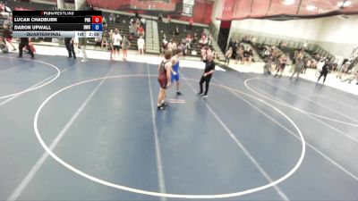144 lbs Quarterfinal - Lucan Chadburn, Pineview High School vs Daron Upwall, Defiant Wrestling Club