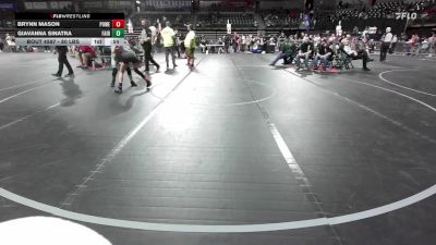 80 lbs Consi Of 4 - Brynn Mason, Power Half Wrestling Academy vs Giavanna Sinatra, Fair Lawn