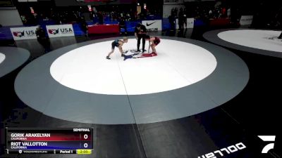 77 lbs Semifinal - Gorik Arakelyan, California vs Riot Vallotton, California