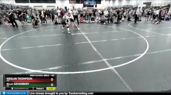 132 lbs Cons. Round 3 - Ashlan Thompson, MO vs Ella Gransbery, TX
