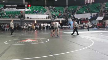 6A 215 lbs 3rd Place Match - Hunter Brown, Pell City vs Jack Hawkins, Mortimer Jordan HS