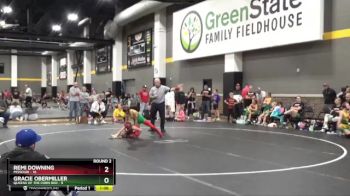 82 lbs Round 2 (4 Team) - Remi Downing, Missouri vs Gracie Obermiller, Queens Of The Corn Red