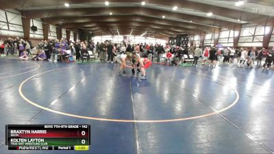 142 lbs Cons. Round 2 - Kolten Layton, True Grit Wrestling Club vs Braxtyn Harris, Delta
