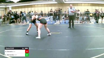 130 lbs Consi Of 8 #2 - Adriana Dorazio, DUB Wrestling vs Evelyn Bernardo, North Coast Grapplers