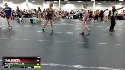 132 lbs Round 5 (6 Team) - Riley Bernash, U2 Upstate Uprising vs Massimo Gonzalez, Suzie WC