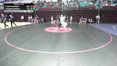 130 lbs Semifinal - Lanna Coleman, Waccamaw vs Jourdyn Mootry, Hilton Head