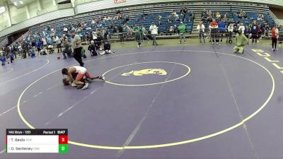 14U Boys - 120 lbs Cons. Round 3 - Te'Jon Beals, Victory Elite Wrestling vs Dean Senteney, Contenders Wrestling Academy