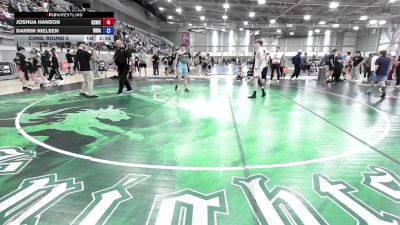 150 lbs Cons. Round 5 - Joshua Hanson, Reality Sports Wrestling Club vs Darrin Nielsen, Whatcom Wrestling Academy