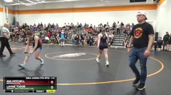 J-5 lbs Cons. Semi - Laynie Tudor, Waverly Area Wrestling Club vs Ava Mitchell, Benton Cat Pac