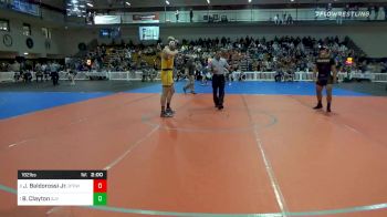 182 lbs Quarterfinal - Jason Baldorossi Jr., Bordentown vs Blake Clayton, St. John Vianney