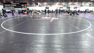 125 lbs Cons. Semi - Anthony Hughes, Marian University (IN) vs Kobi Johnson, Providence (Mont.)