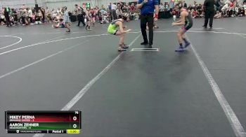 76 lbs Round 2 (4 Team) - Mikey Perna, Dragons United vs Aaron Zehner, Headhunters