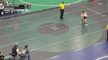 110 lbs 5th Place - Gabriel Schuchert, Norwin vs Evan Becker, Penn Cambria