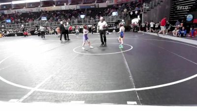 55.6-61.1 lbs 7th Place - Adalie Parker, East Kansas Eagles vs Maya Pacha, Marysville Kids