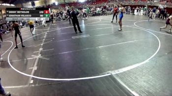 140 lbs Cons. Round 3 - Denny Reynolds, Logan View Youth Wrestling vs Jonathan Velasco, Rocks Wrestling Club