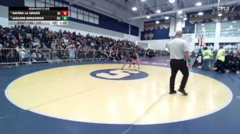 130 lbs Quarterfinal - Savina La Grass, Hillcrest vs Jaslene Benavides, Shadow Hills