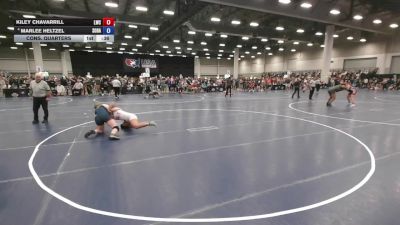 190 lbs Cons. Quarters - Kiley Chavarrill, Legacy Wrestling Club vs Marlee Heltzel, South Dakota