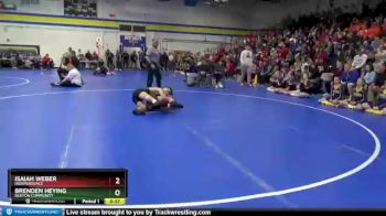 145 lbs Semifinal - Isaiah Weber, Independence vs Brenden Heying, Benton Community