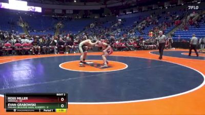 165 lbs Quarterfinals (8 Team) - Evan Grabowski, Chicago (Rickover Naval Academy) vs Ross Miller, Vandalia