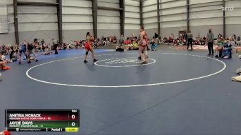 164 lbs Semis - R1 Wb - Jaycie Davis, Midwest Assasins Blue vs Amitria McNack, Missouri Battle Gear Purple