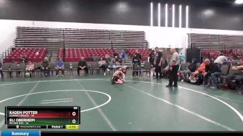 80 lbs Placement Matches (8 Team) - Eli Oberheim, M2 RED (PA) vs Kaden Potter, Illinois Menace