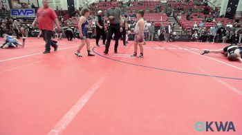 105 lbs Rr Rnd 5 - Cael Pritchard, Bristow Wrestling vs Deklyn Barnes, Harrah Little League Wrestling