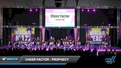 Cheer Factor - Prophecy [2022 L2 Junior - Medium Day 2] 2022 ACDA Reach the Beach Ocean City Cheer Grand Nationals