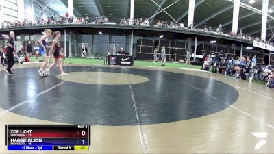 112 lbs Round 2 (6 Team) - Zoe Licht, Wisconsin vs Maggie Olson, Minnesota