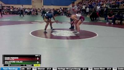 1 - 138 lbs Quarterfinal - Salvatore Colao, Franklin vs Zane Perkins, George Wythe