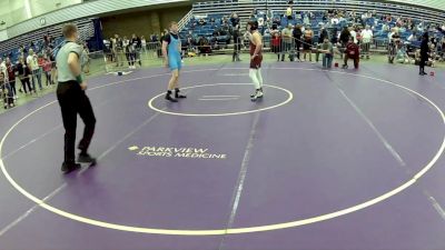 14U Boys - 155 lbs Champ. Round 1 - Ridge Straub, Columbia City Wrestling Club vs Christian Snell, South Side Wrestling Club