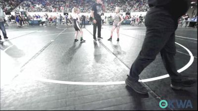 60 lbs Rr Rnd 3 - Peyton Grandstaff, Warner Eagles Youth Wrestling vs Lakyn Williams, Mannford Pirate Youth Wrestling