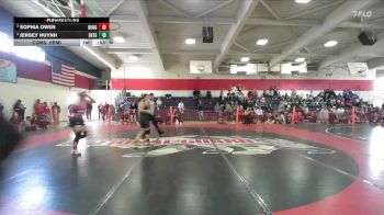 Girls 157 lbs Cons. Semi - Jersey Huynh, Enterprise Girls vs Sophia Owen, Durham Girls