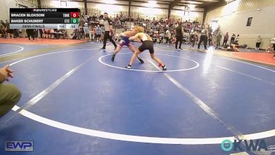 64 lbs Semifinal - Bracen Bloxsom, Tonkawa Takedown Club vs Baker Schubert, Chandler Takedown Club