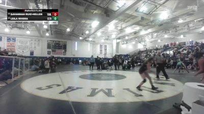 105 lbs Cons. Round 3 - Leila Rivera, El Toro vs Savannah Ruiz-Heller, Simi Valley