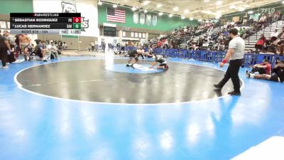 144 lbs 1st Place Match - Sebastian Rodriguez, Palm Desert vs Lucas Hernandez, Santiago Corona