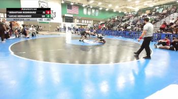 144 lbs 1st Place Match - Sebastian Rodriguez, Palm Desert vs Lucas Hernandez, Santiago Corona