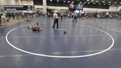 150 lbs Champ. Rd Of 32 - Dimas Sosa, NXT Level Wrestling Academy vs Brayden Kreikemeier, MWC Wrestling Academy