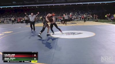 D4-175 lbs Semifinal - Isaac Paull, Rogers City HS vs Caleb Lane, White Pigeon HS