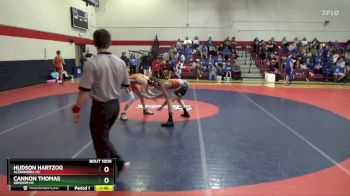 113 lbs Round 1 - Hudson Hartzog, Alexandria HS vs Cannon Thomas, Grissom Hs