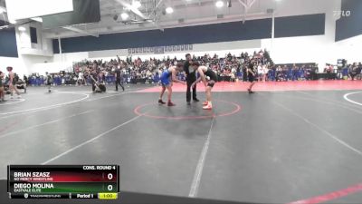 144 lbs Cons. Round 4 - Brian Szasz, No Mercy Wrestling vs Diego Molina, Eastvale Elite