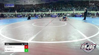 110 lbs Round Of 16 - Treyton Holinde, Hoisington Jr Cardinals vs Dayton Rash, Marlow Outlaws