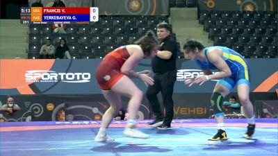 76 kg Bronze - Victoria Francis, USA vs Gulmaral Yerkebayeva, KAZ